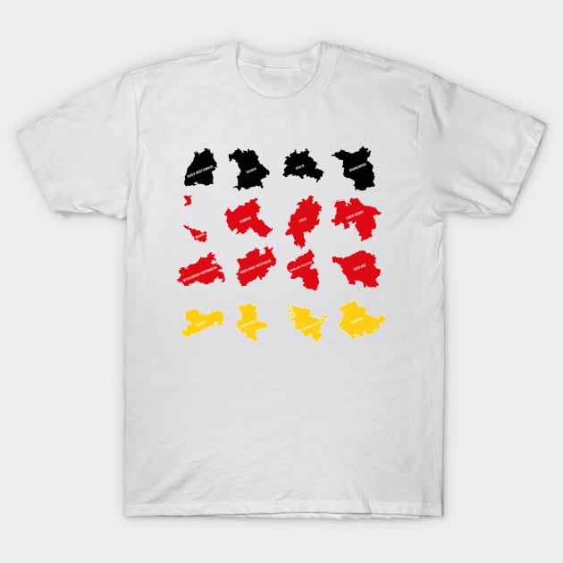 Flag of German States T-Shirt by DiegoCarvalho